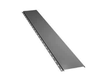 Гладкая узкая фасадная панель 0,5 мм, Ral 9006