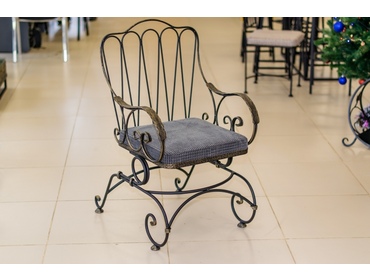 Кресло-качалка, цвет серый