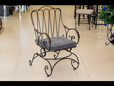 Кресло-качалка, цвет серый